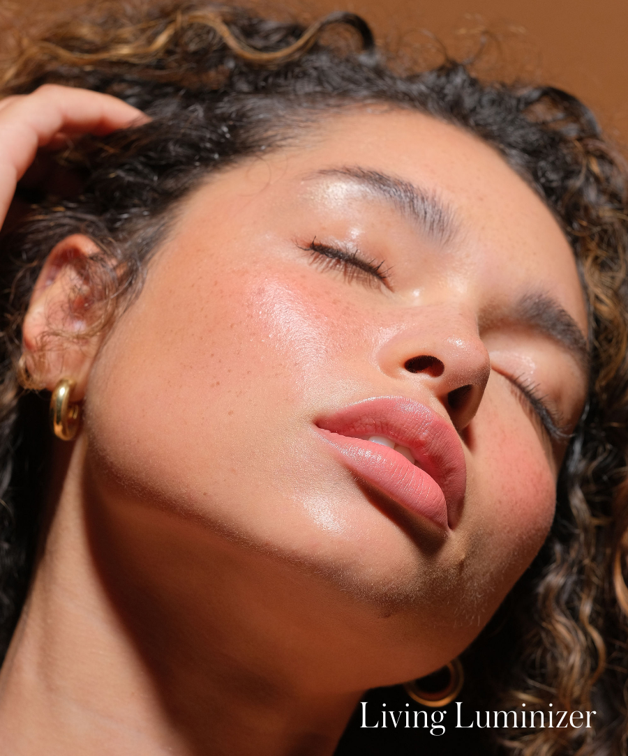 Model wearing RMS Living Luminizer